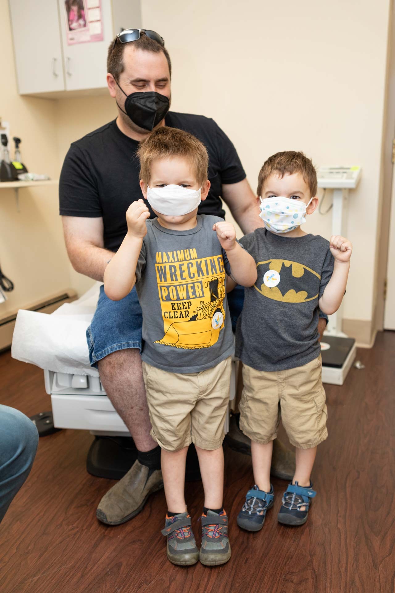 Young patients happy with their exam